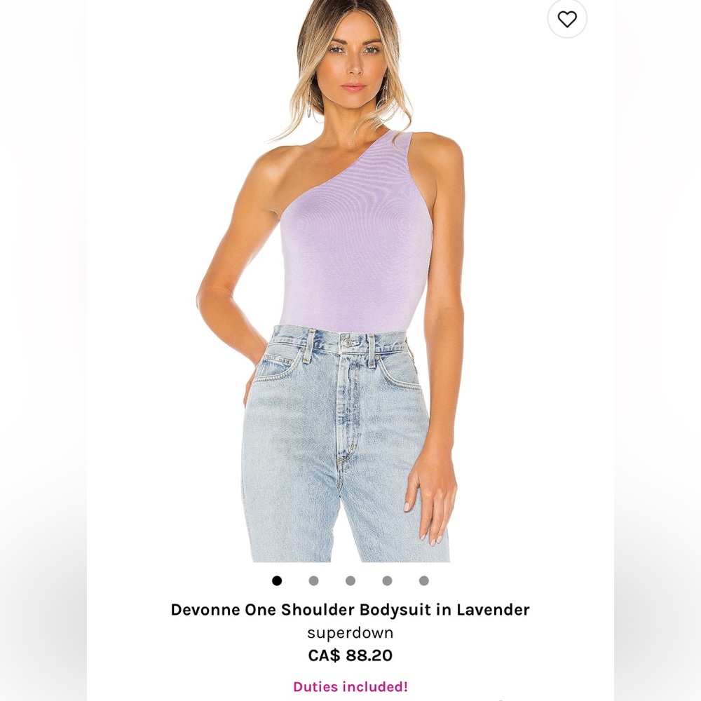 SUPERDOWN One Shoulder Body Suit